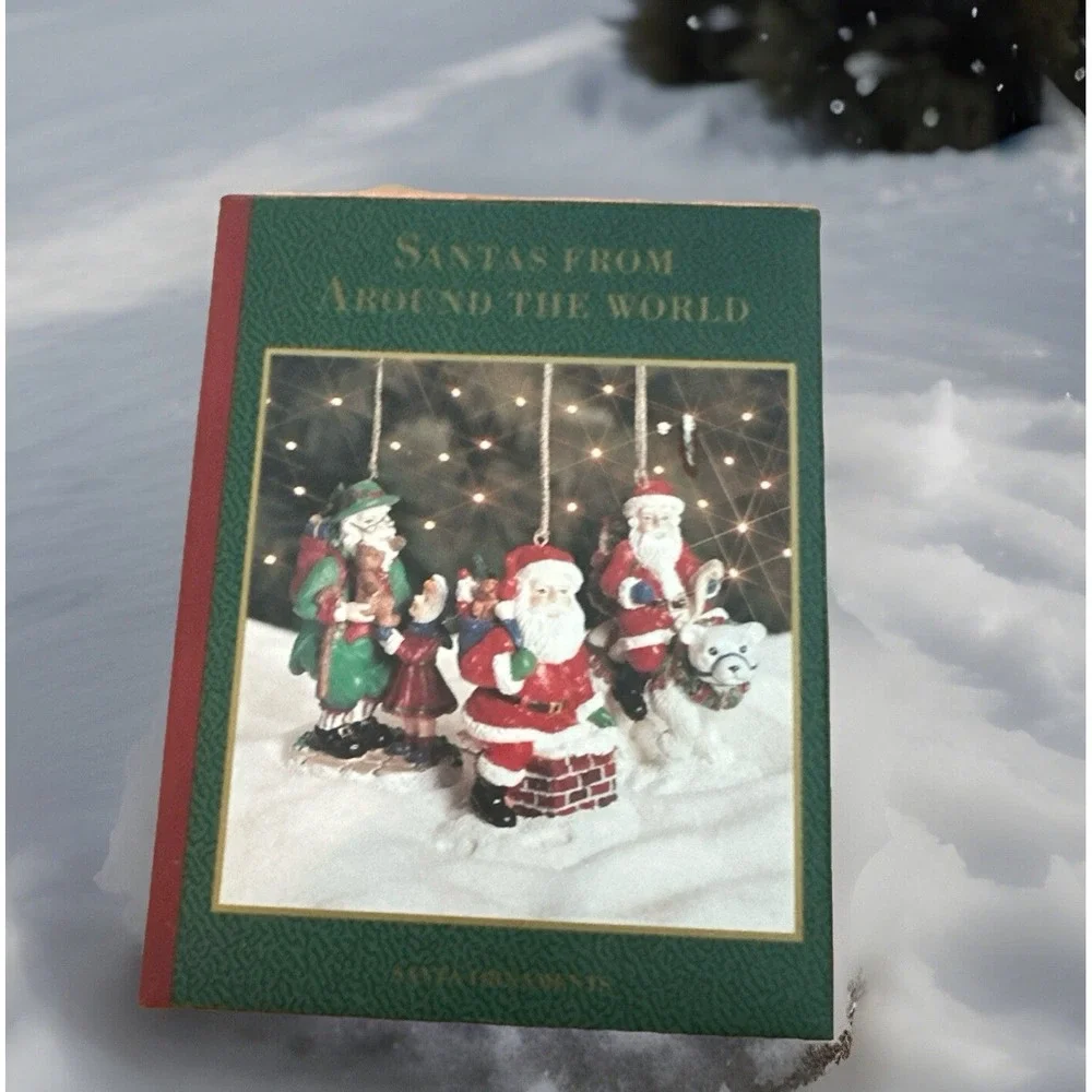 Hallmark santas from around the world‎ ornaments. Set Of 3